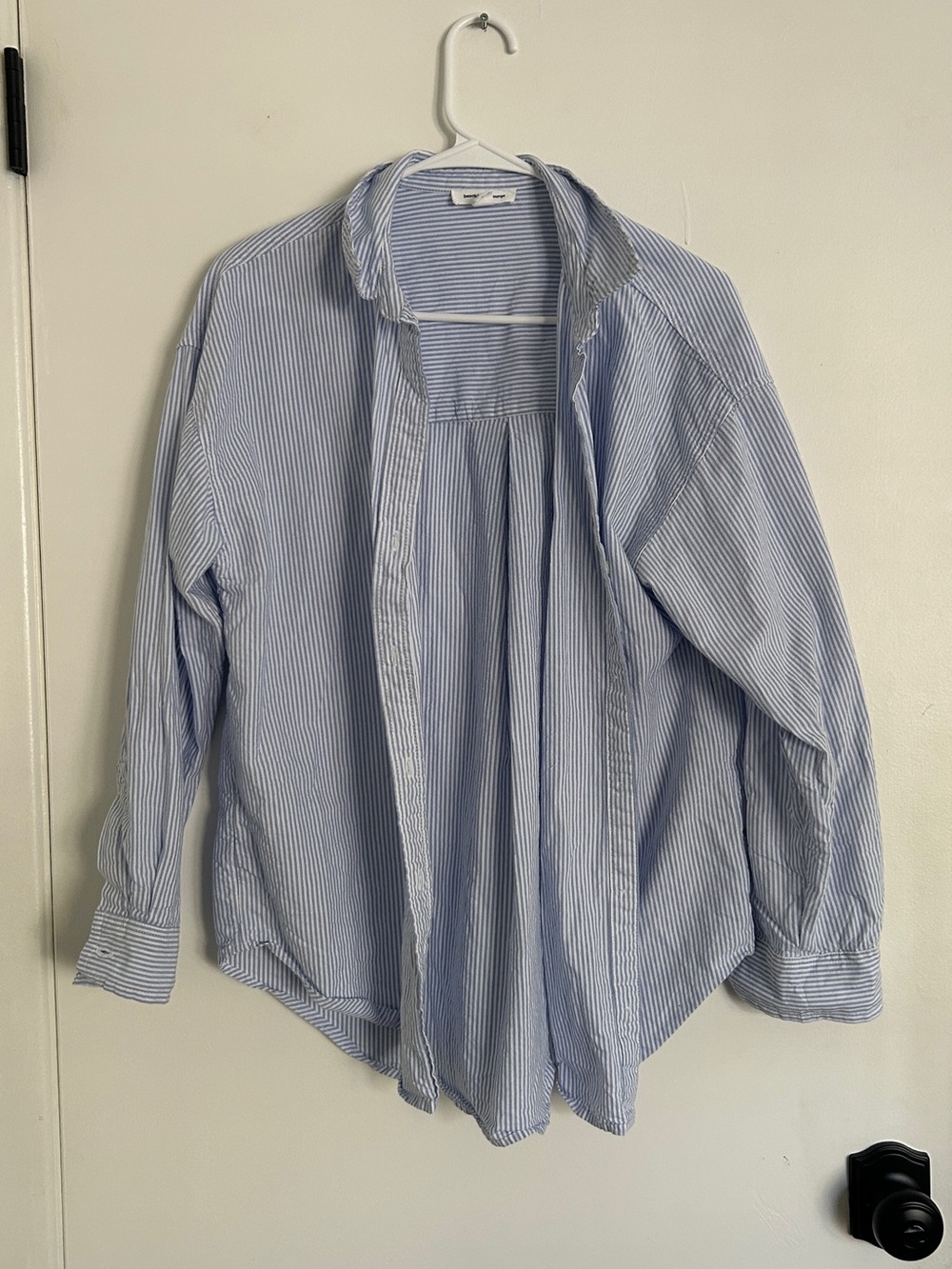 beachlunchlounge Blue & White Striped Shirt 100% Cotton